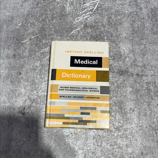 pur instant spelling medical dictionary book, by Donald O. Bolander, B.S., M.A. and Rita Bisdorf, 1981 Hardcover image 1