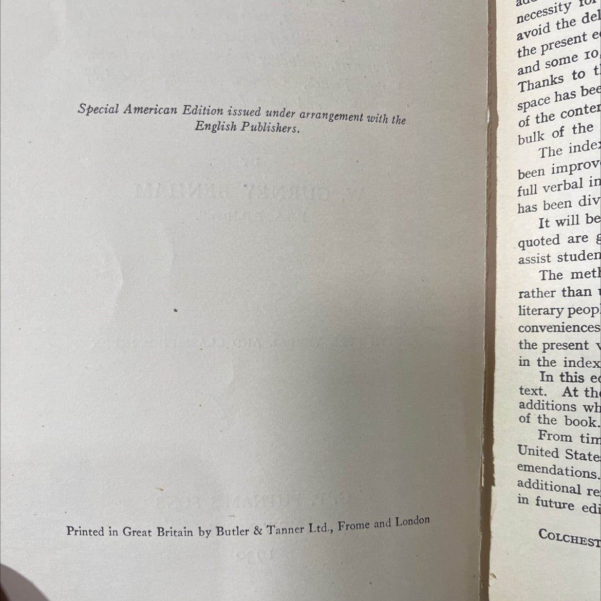 putnam's dictionary of thoughts book, by w. gurney benham, 1930 Hardcover image 3