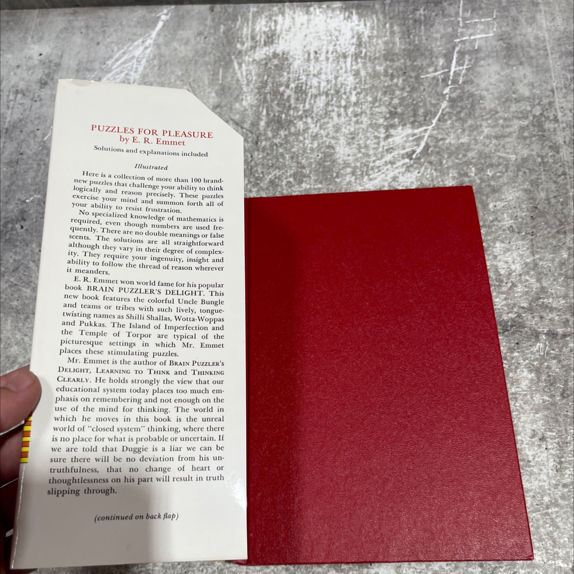 puzzles for pleasure book, by e. r. emmet, 1972 Hardcover image 4