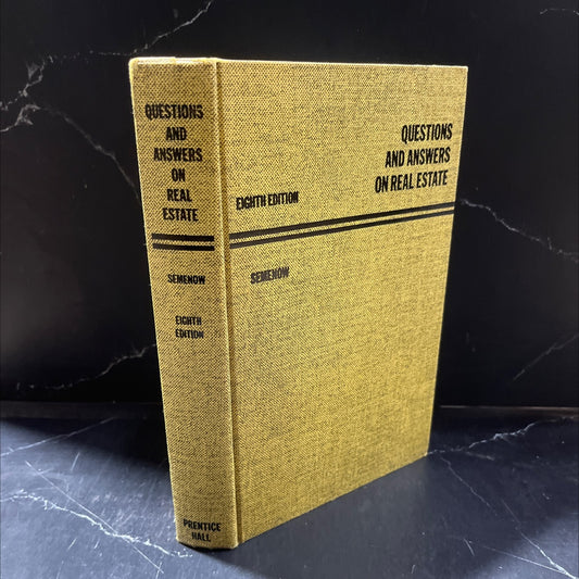 questions and answers on real estate book, by robert w. semenow, 1977 Hardcover image 1