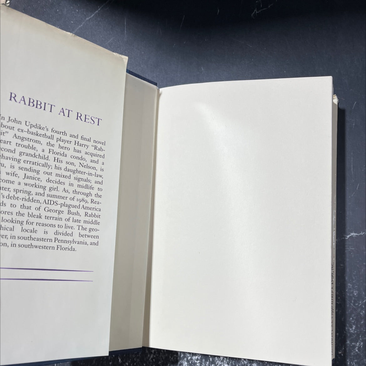 rabbit at rest book, by John Updike, 1990 Hardcover image 4