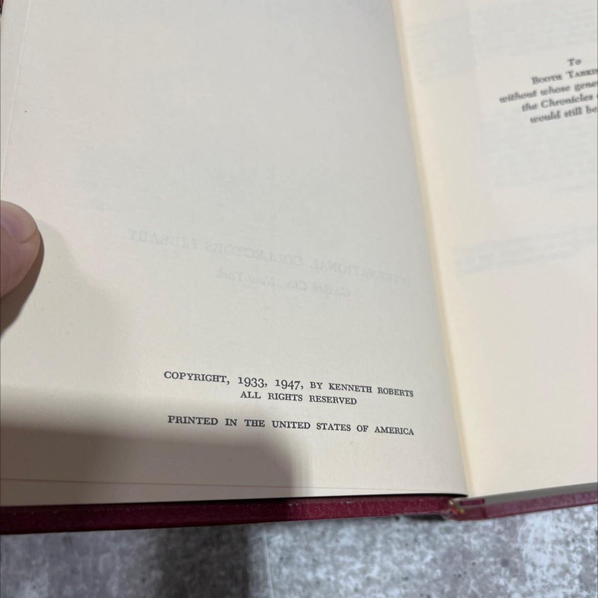 rabble in arms book, by kenneth roberts, 1947 Hardcover image 3