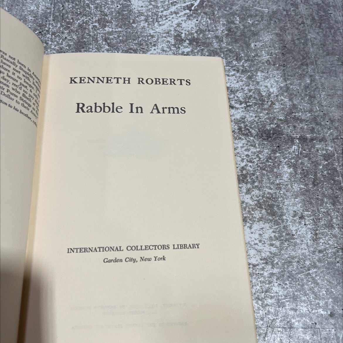 rabble in arms book, by kenneth roberts, 1947 Hardcover image 2