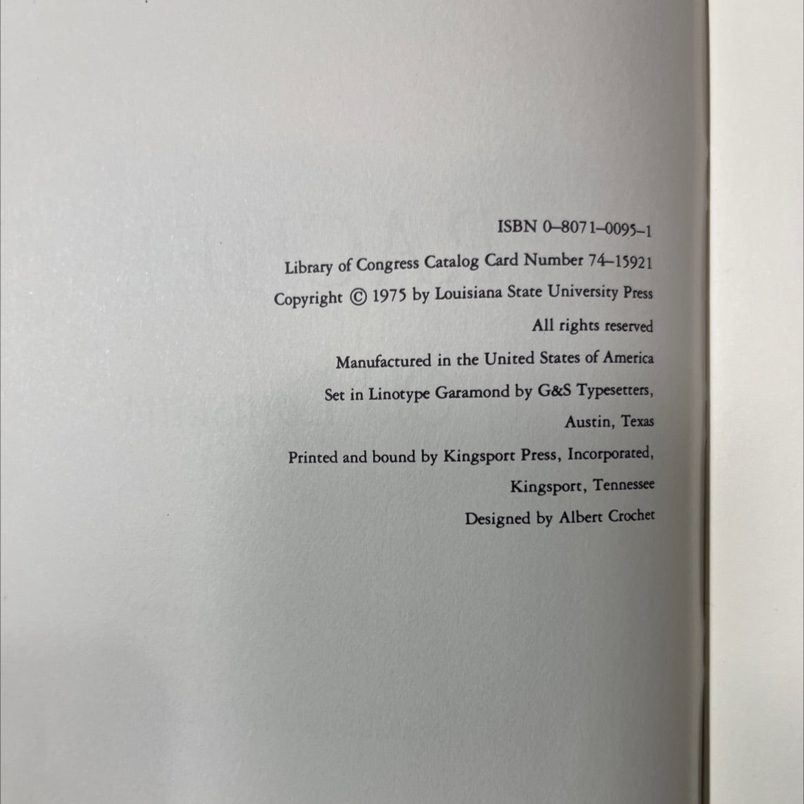 rachel of old louisiana book, by avery o. craven, 1975 Hardcover image 3