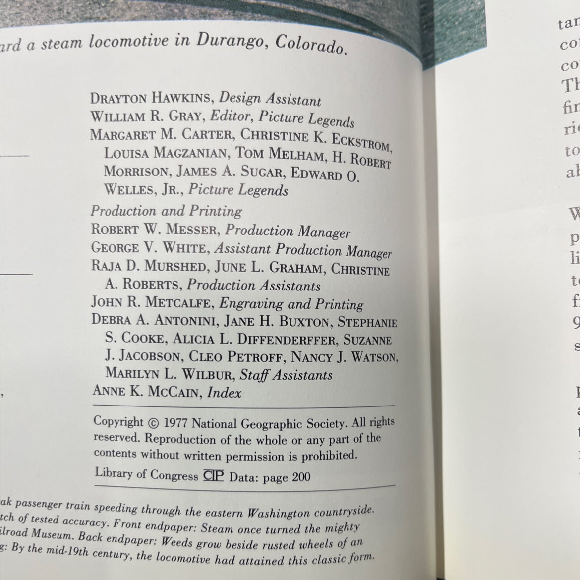 railroads the great american adventure book, by james a. sugar, 1977 Hardcover image 3