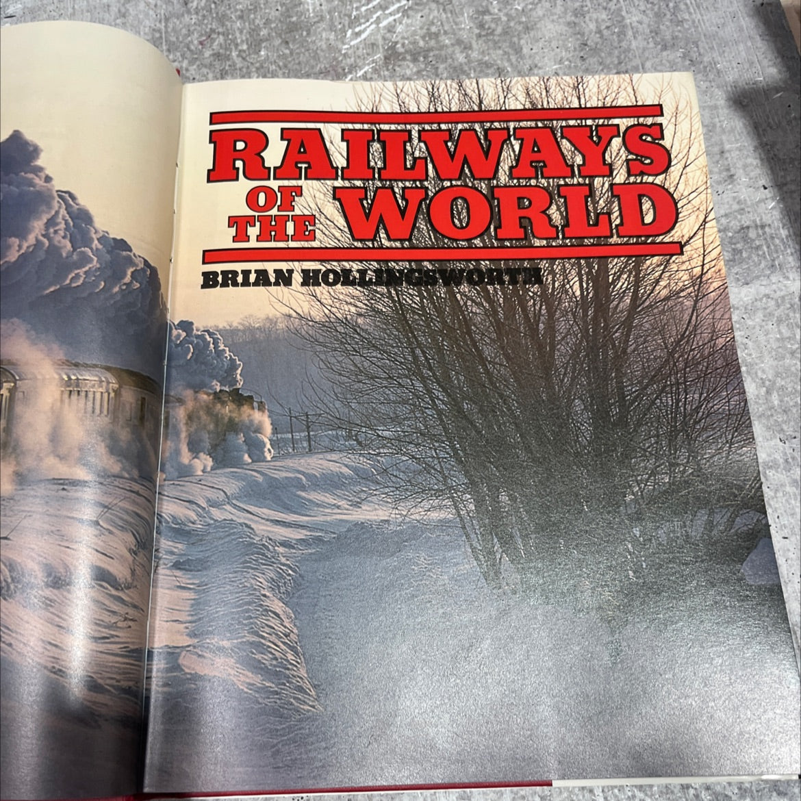 railways of world book, by brian hollin, 1979 Hardcover image 2