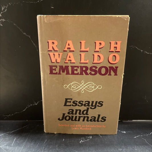 ralph waldo emerson: the unity class essays and journals book, by lewis mumford, 1968 Hardcover image 1