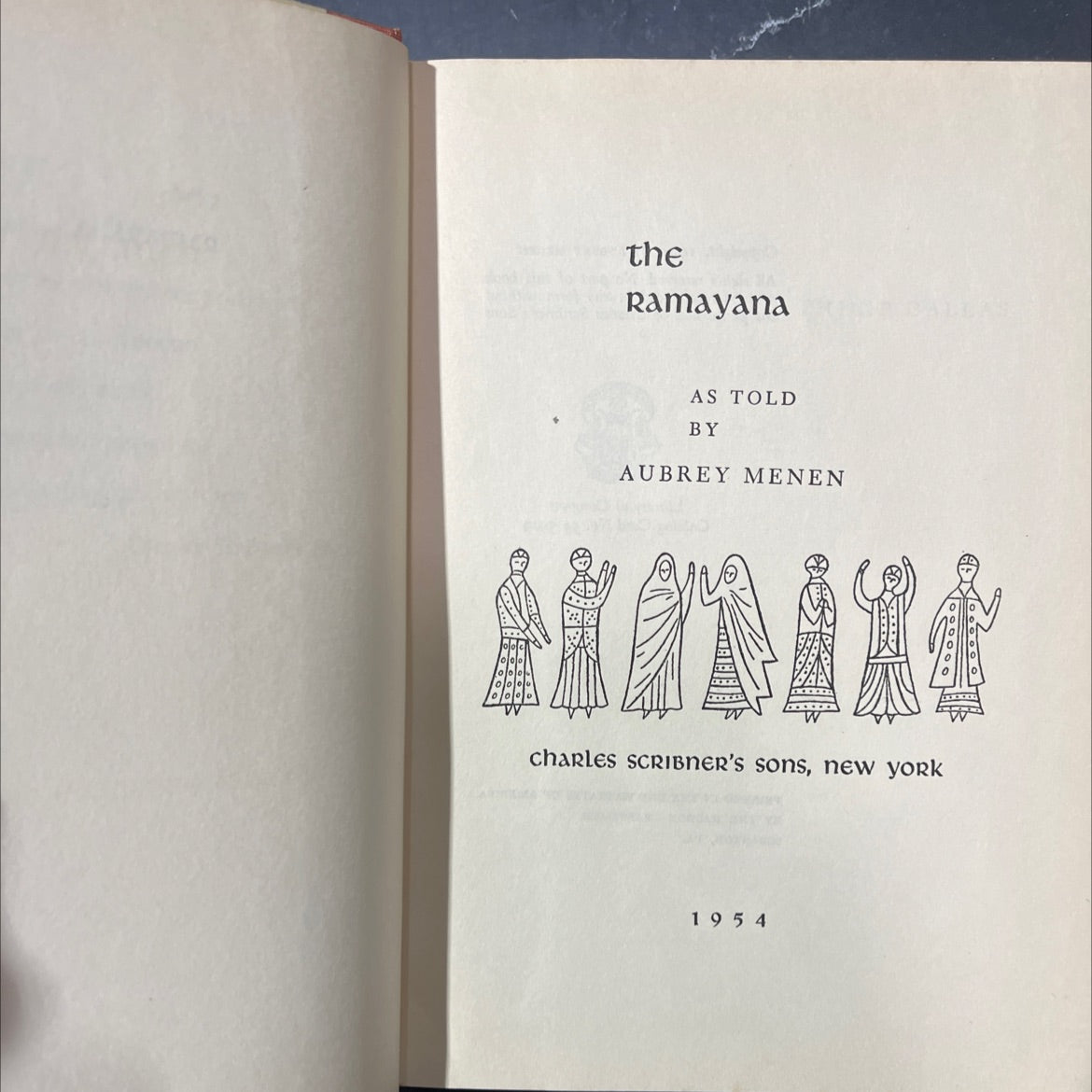 ramayana as told by aubrey menen book, by aubrey menen, 1954 Hardcover image 2