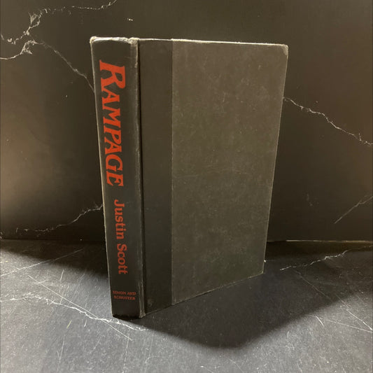 rampage book, by justin scott, 1985 Hardcover image 1