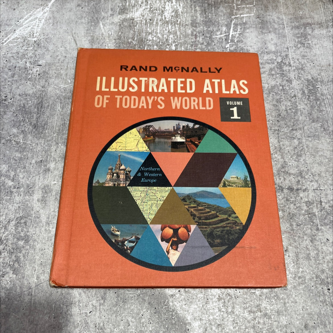 rand mcnally illustrated atlas of today's world volume 1 northern and western europe book, by rand mcnally & company, image 1