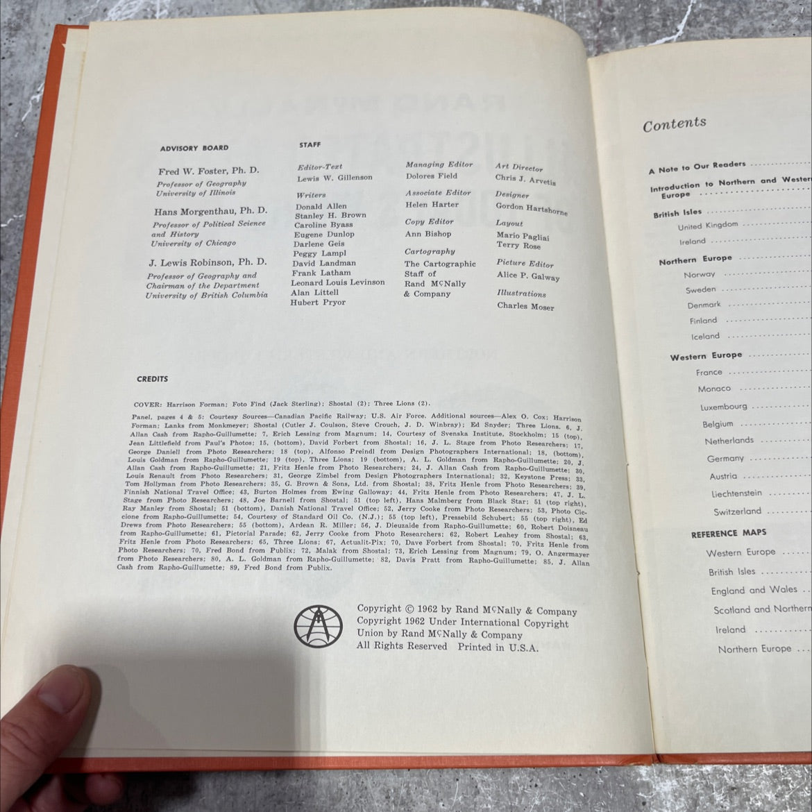 rand mcnally illustrated atlas of today's world volume 1 northern and western europe book, by rand mcnally & company, image 3