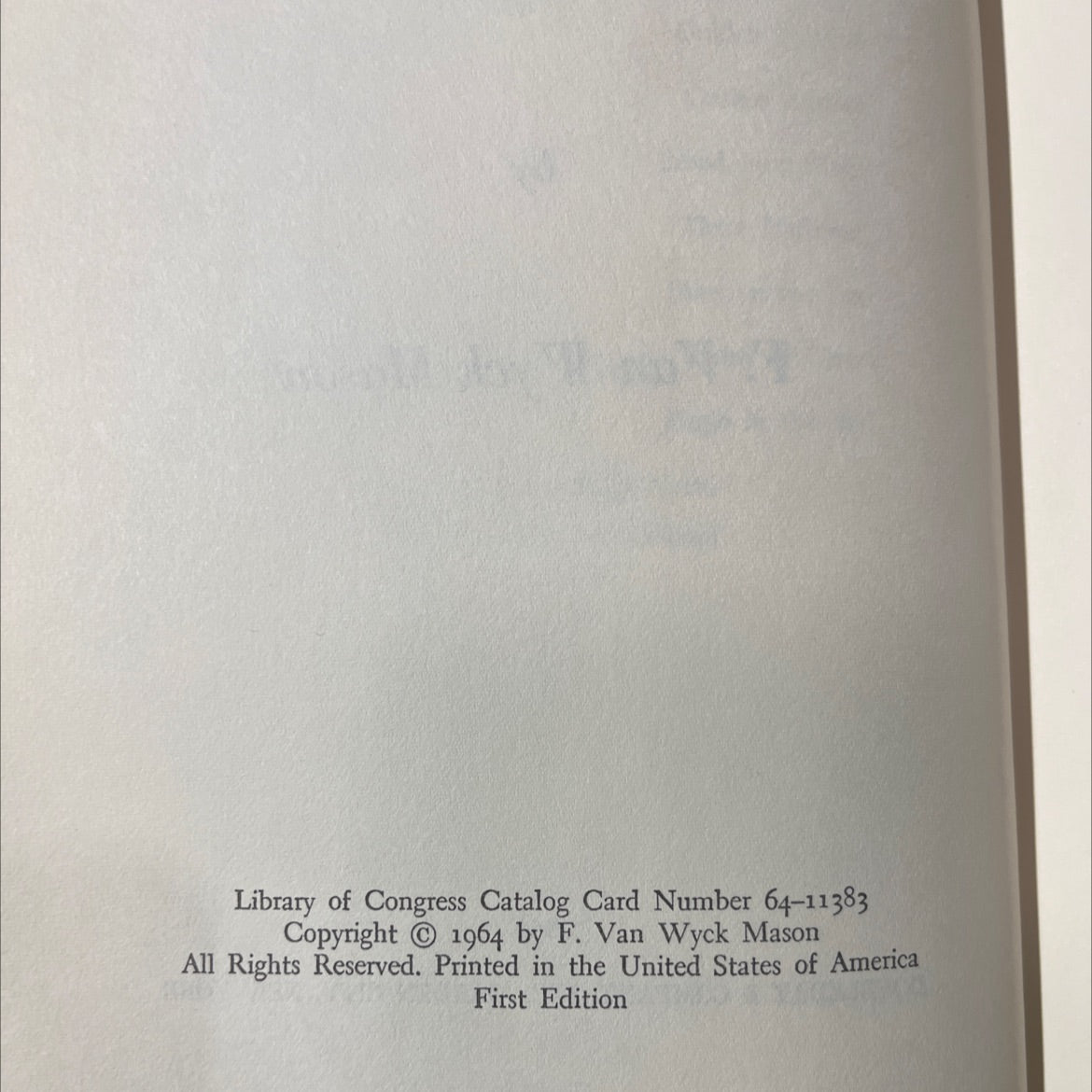 rascals' heaven book, by f. van wyck mason, 1964 Hardcover image 3