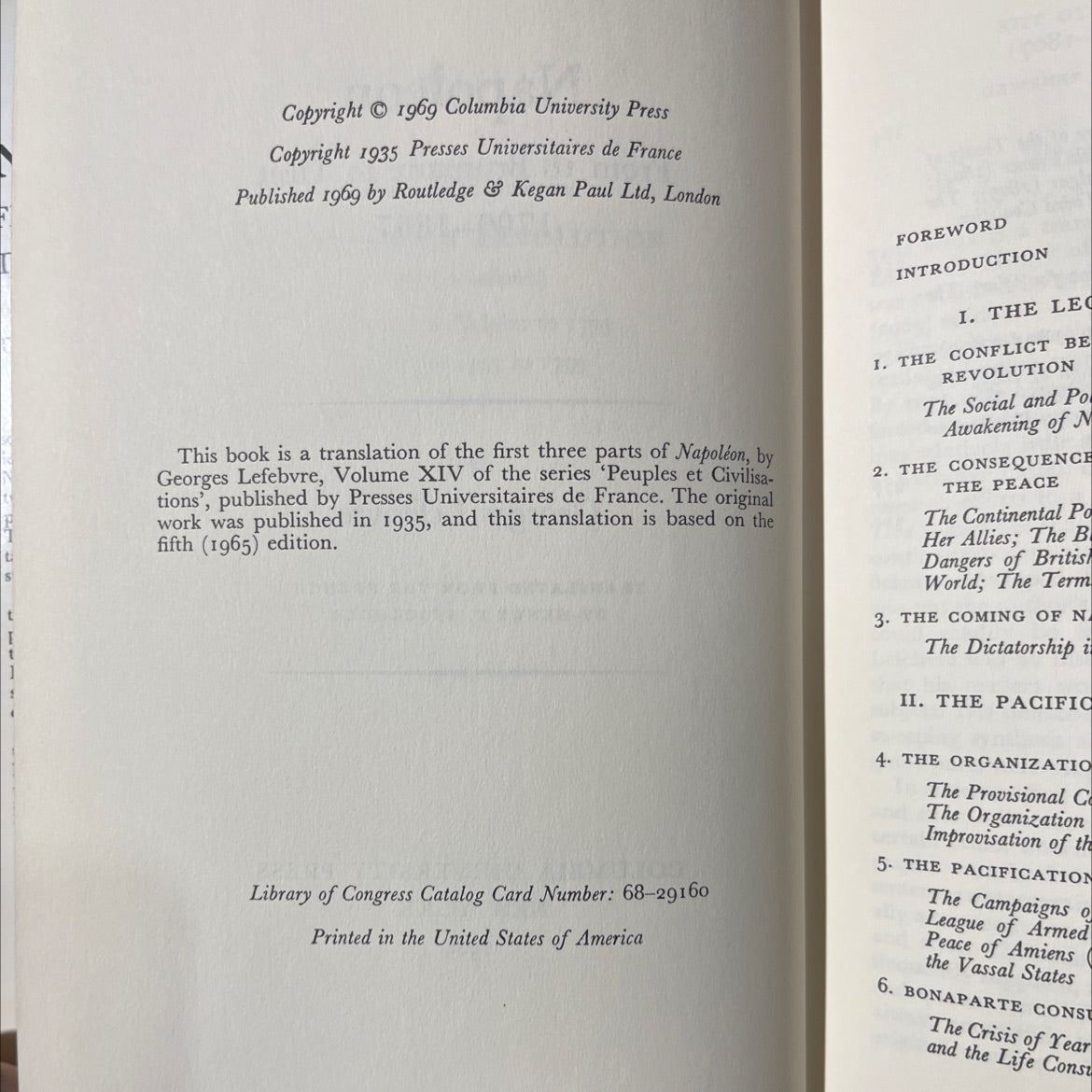 re lution napoleon from 18 brumaire to tilsit 1799-1807 book, by georges lefebvre, 1969 Hardcover image 3