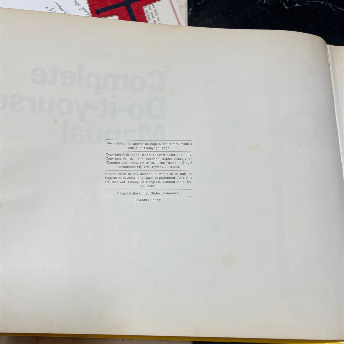 reader's digest complete do-it-yourself manual book, by unknown, 1973 Hardcover image 3