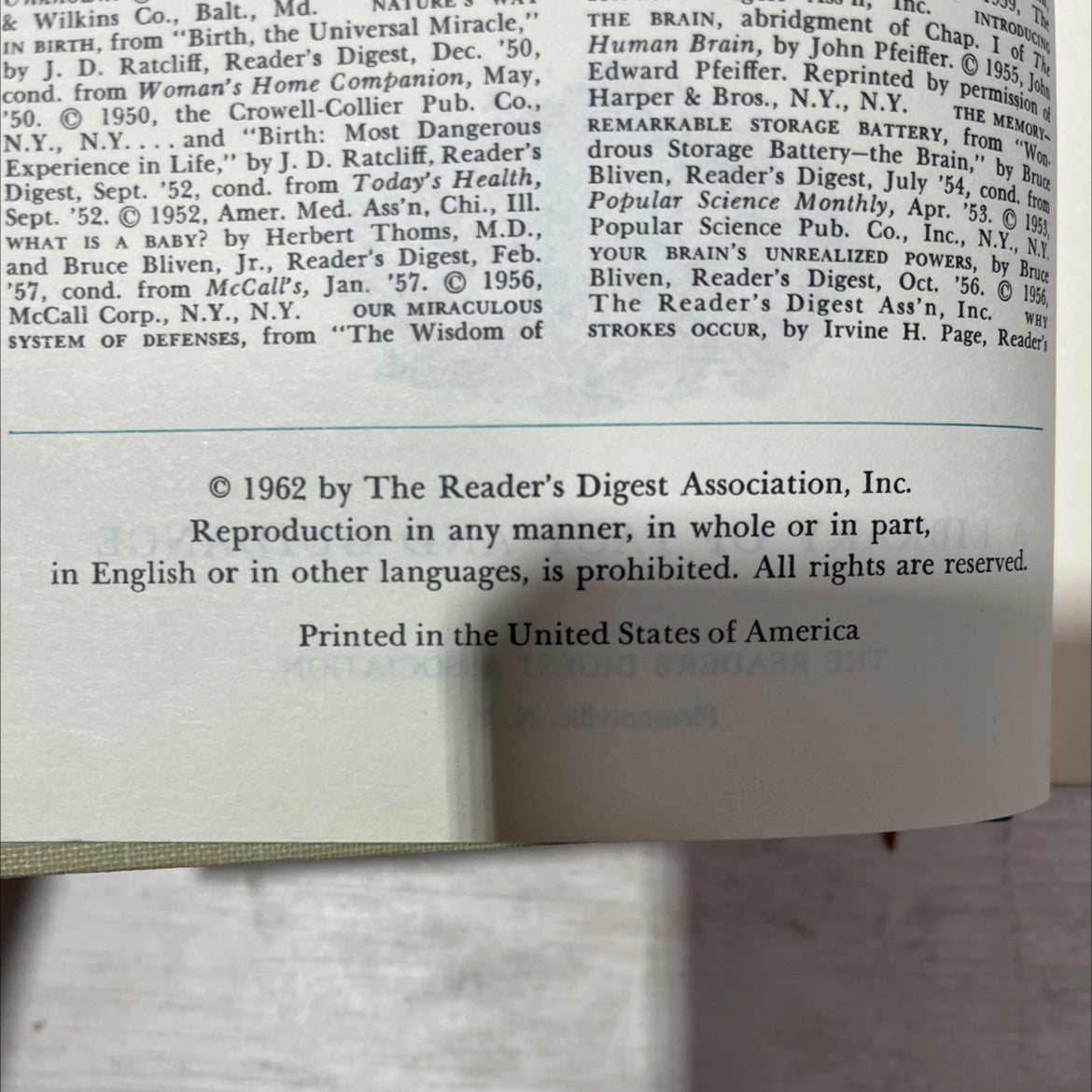 reader's digest digest our human body its wonders and its care book, by unknown, 1962 Hardcover, Vintage image 3