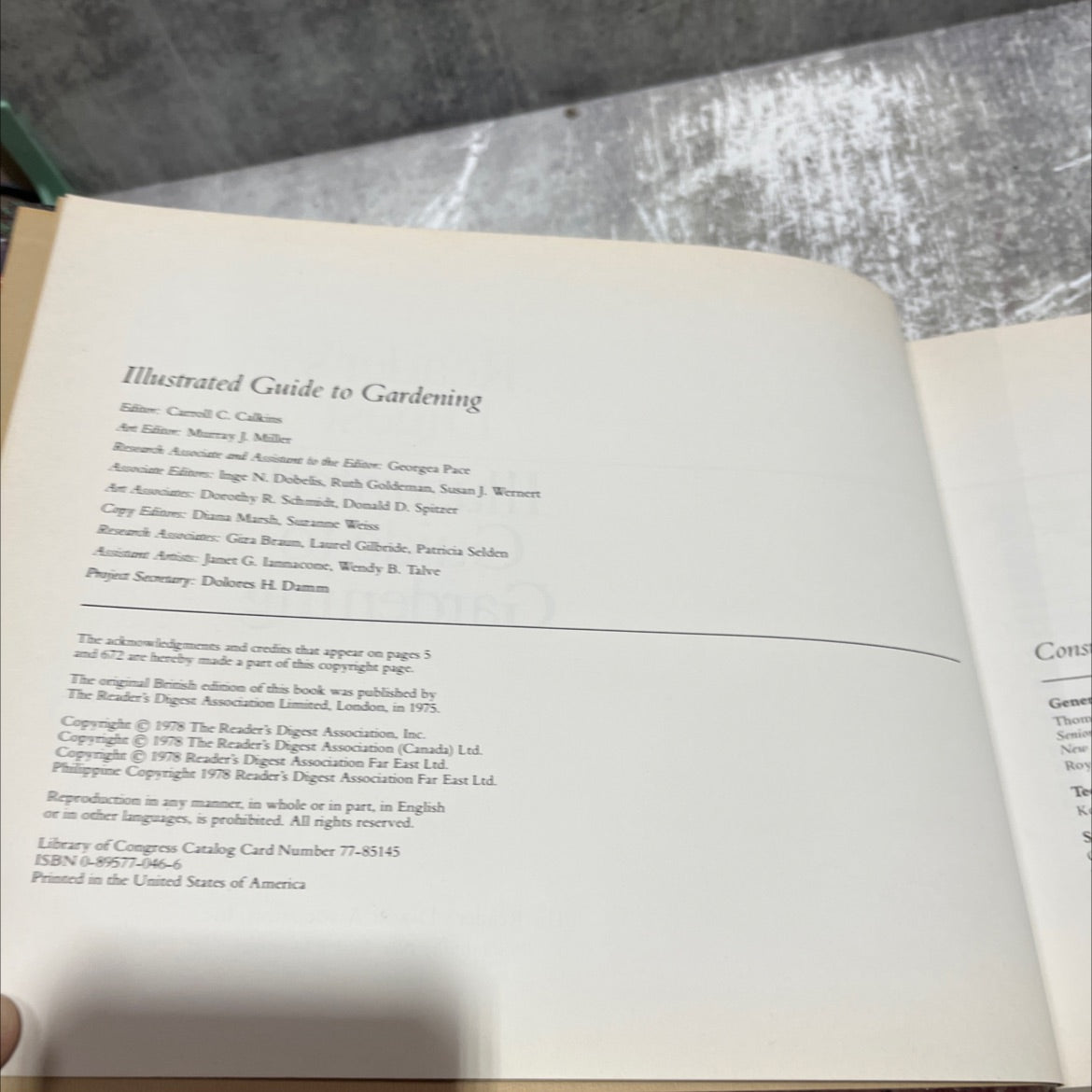 reader's digest illustrated guide to gardening book, by unknown, 1978 Hardcover image 3