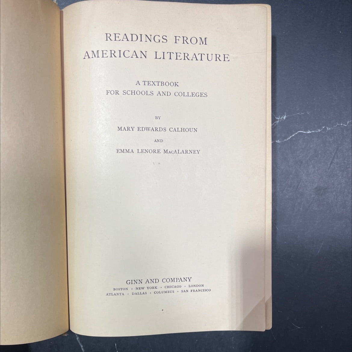 readings from american literature a textbook for schools and colleges book, by mary edwards calhoun and emma lenore image 2