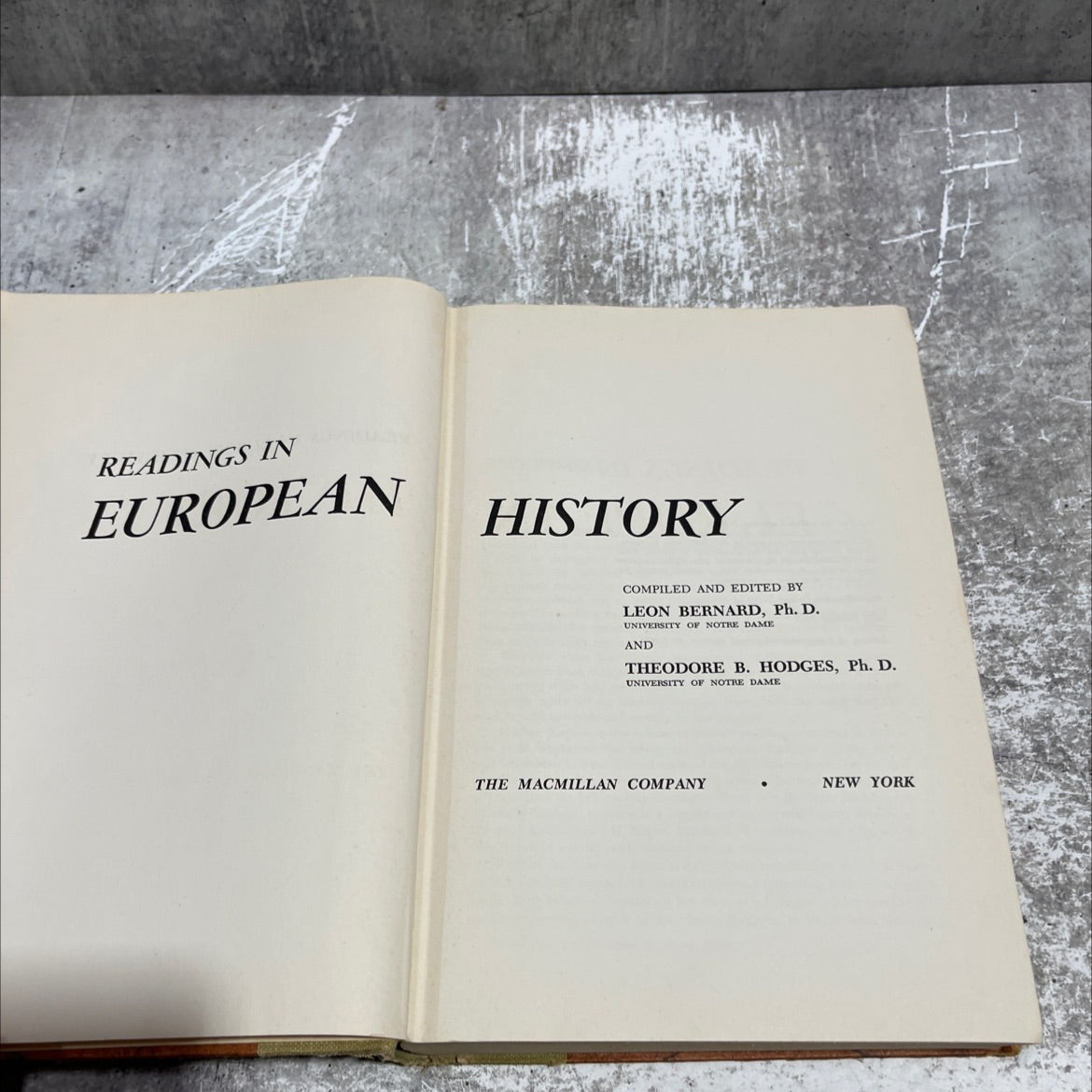 readings in european history book, by leon bernard, theodore b. hodges, 1958 Hardcover image 2