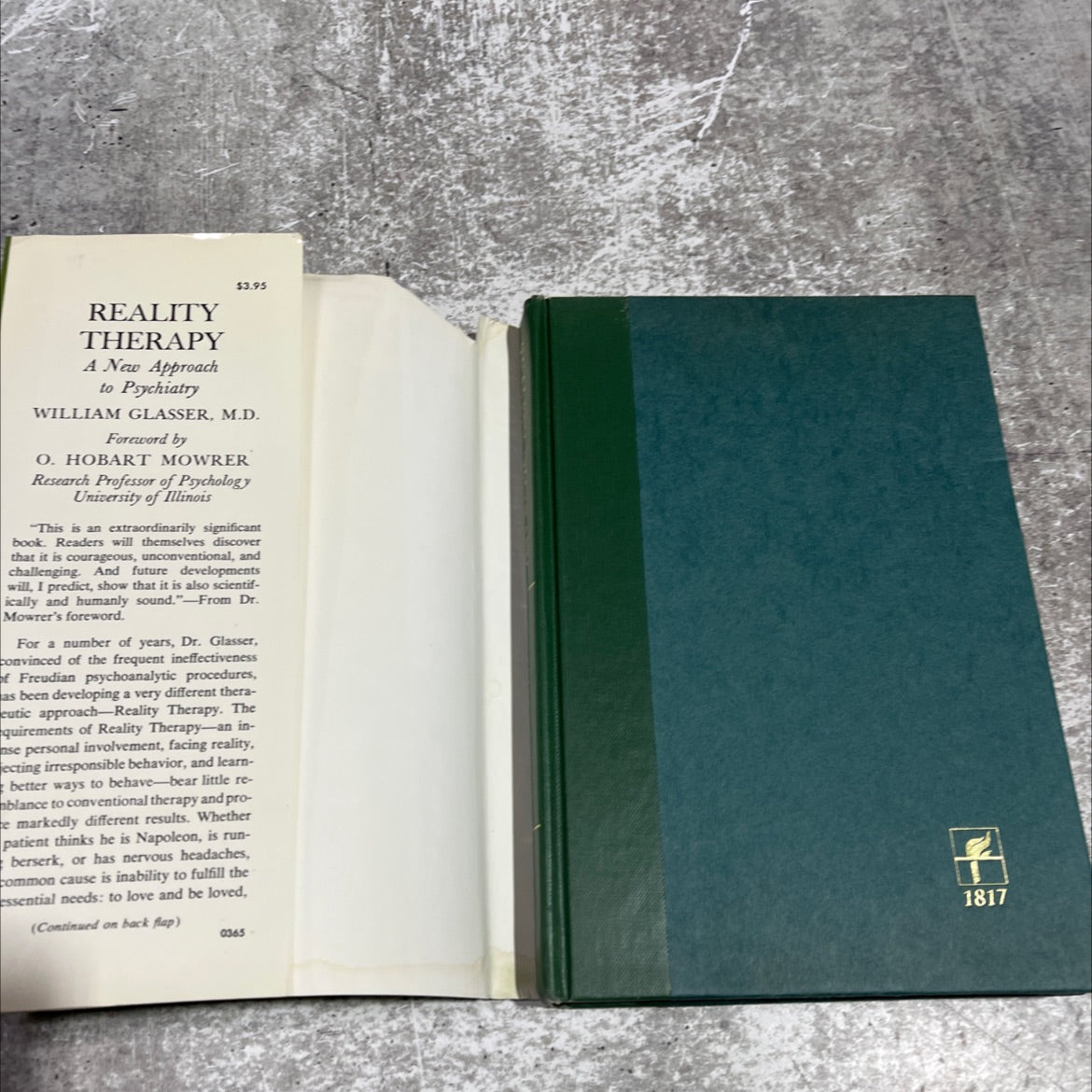 reality therapy a new approach to psychiatry book, by William Glasser, M.D., 1965 Hardcover image 4