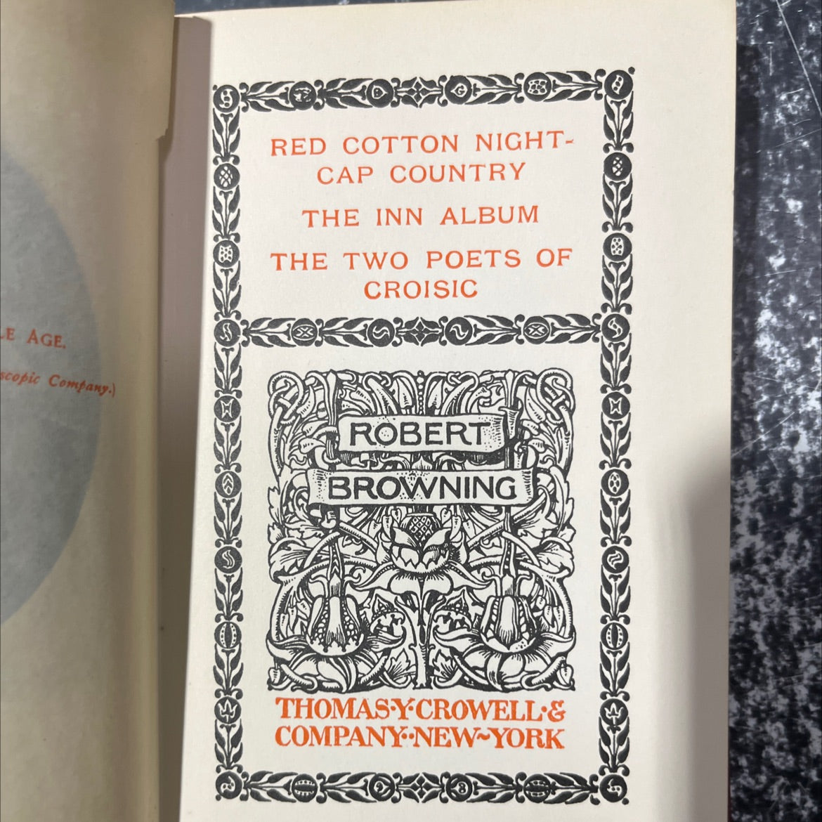 red cotton night-cap country book, by robert browning, 1898 Hardcover image 2