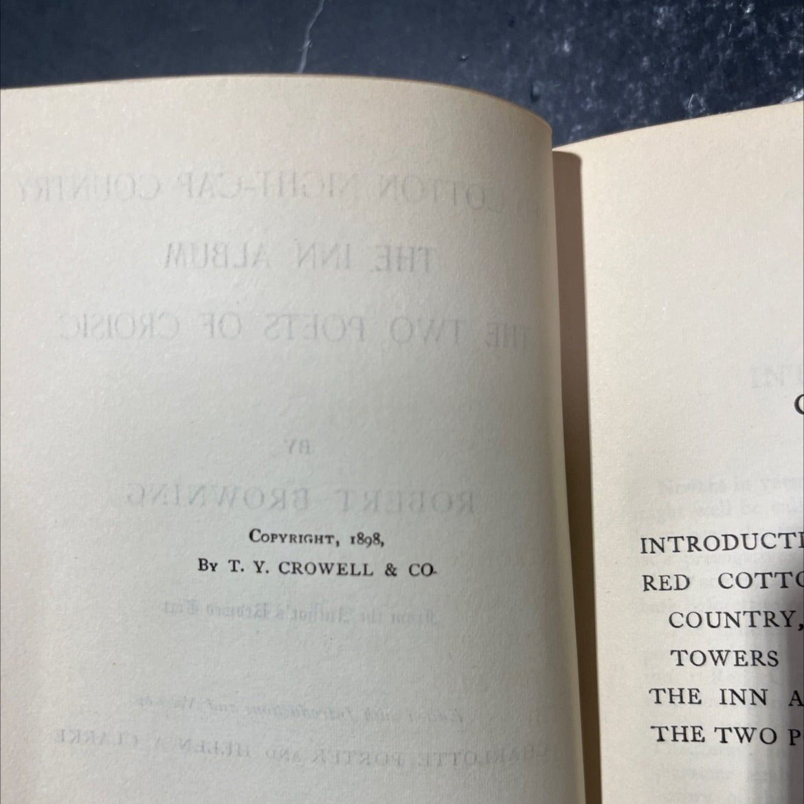 red cotton night-cap country book, by robert browning, 1898 Hardcover image 3