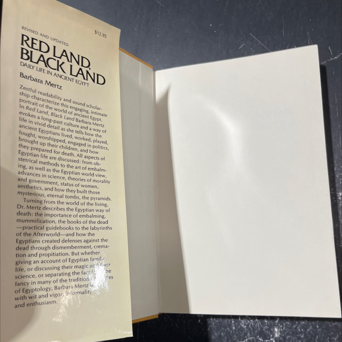 red land, black land book, by Barbara Mertz, 1978 Hardcover image 4