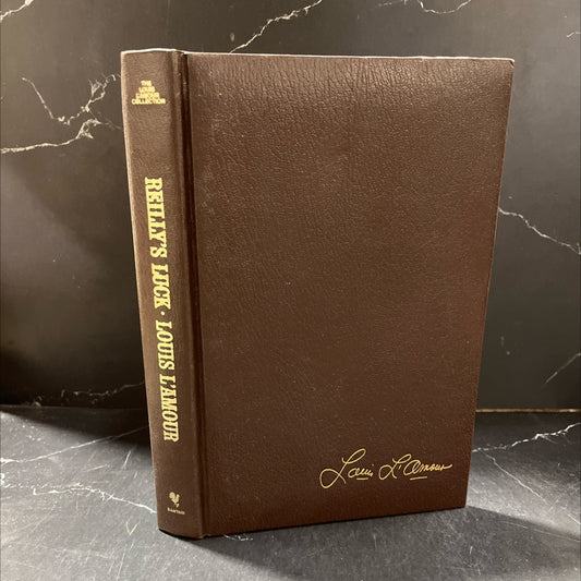 reilly's luck book, by louis l'amour, 1981 Leather image 1