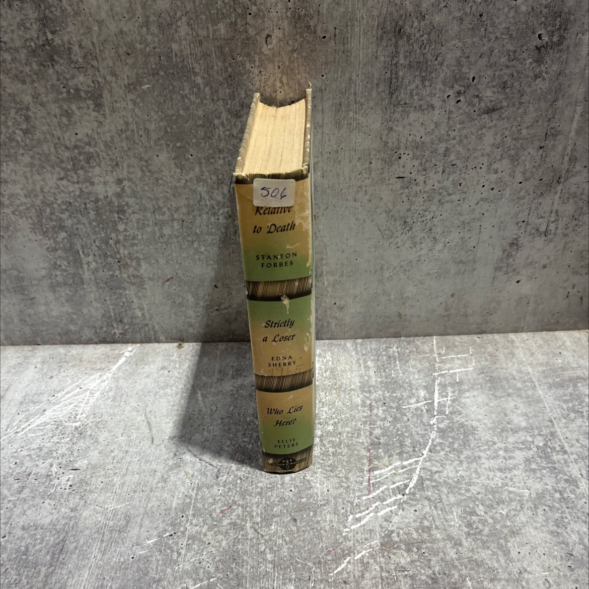 relative to death book, by stanton forbes, 1965 Hardcover image 4