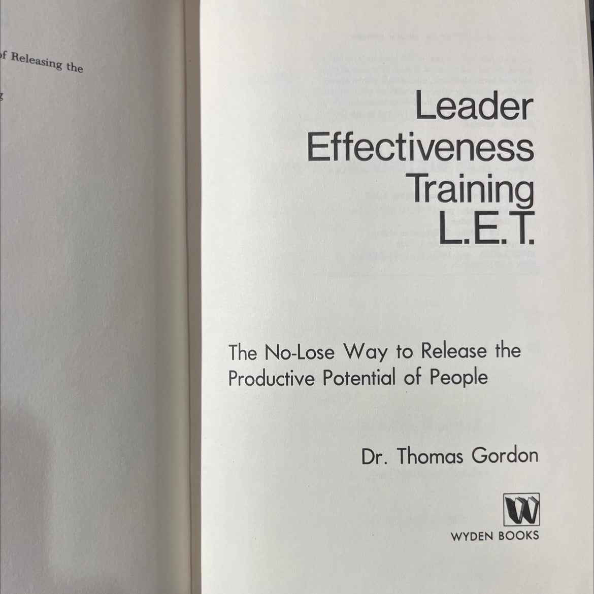 releasing the leader effectiveness training l.e.t. the no-lose way to release the productive potential of people book, image 2