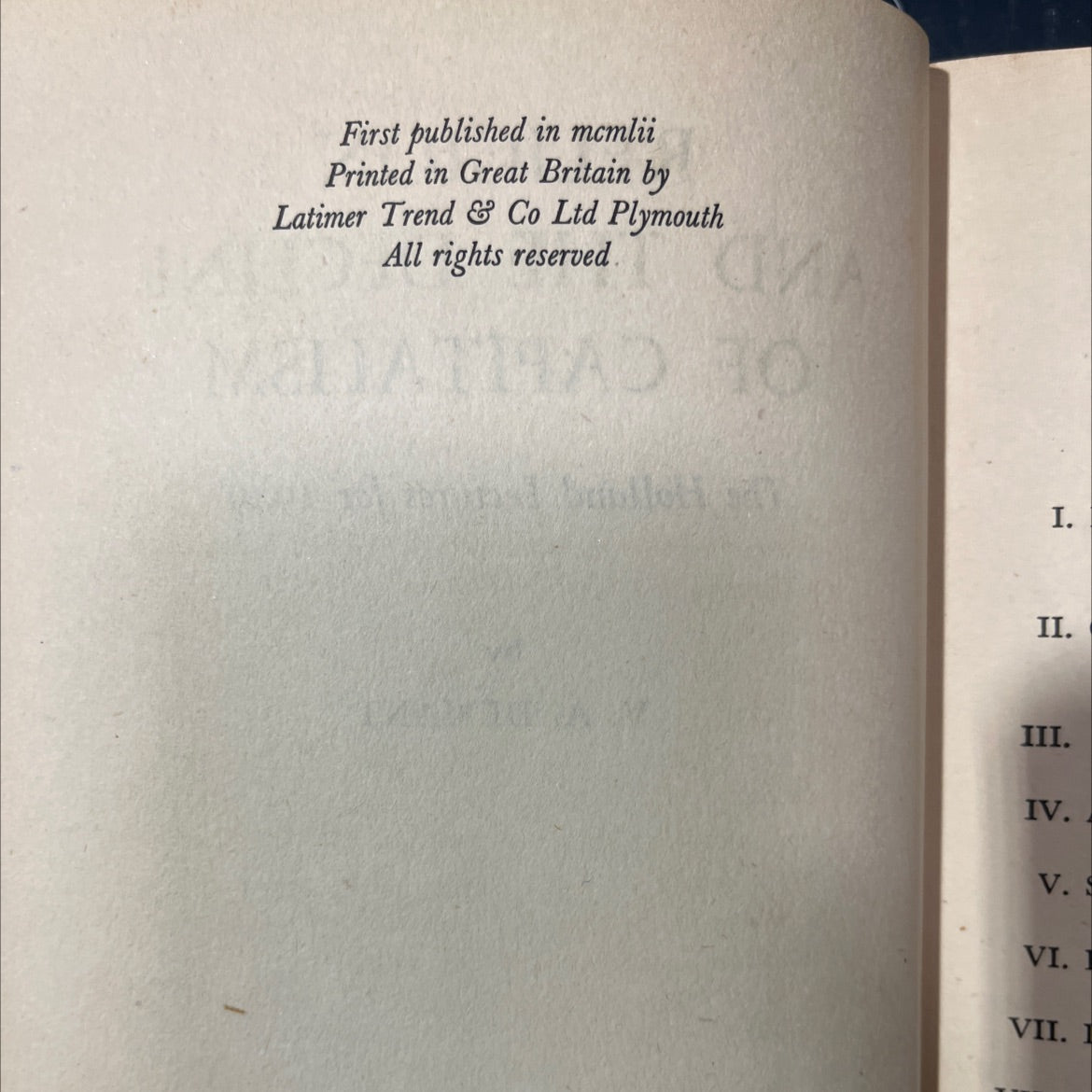 religion and the decline of capitalism book, by V. A. Demant, 1952 Hardcover image 3