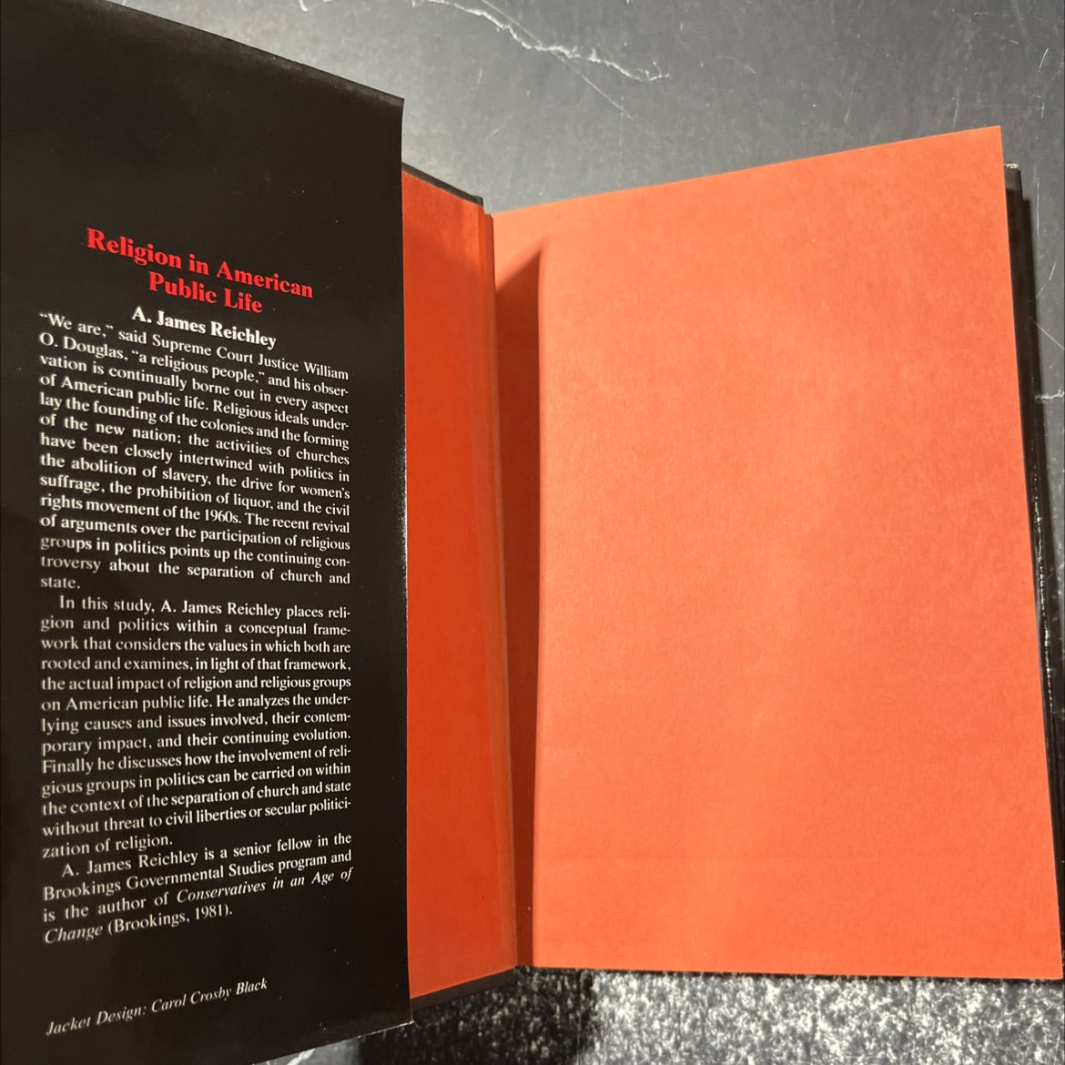 religion in american public life book, by A. James Reichley, 1985 Hardcover image 4