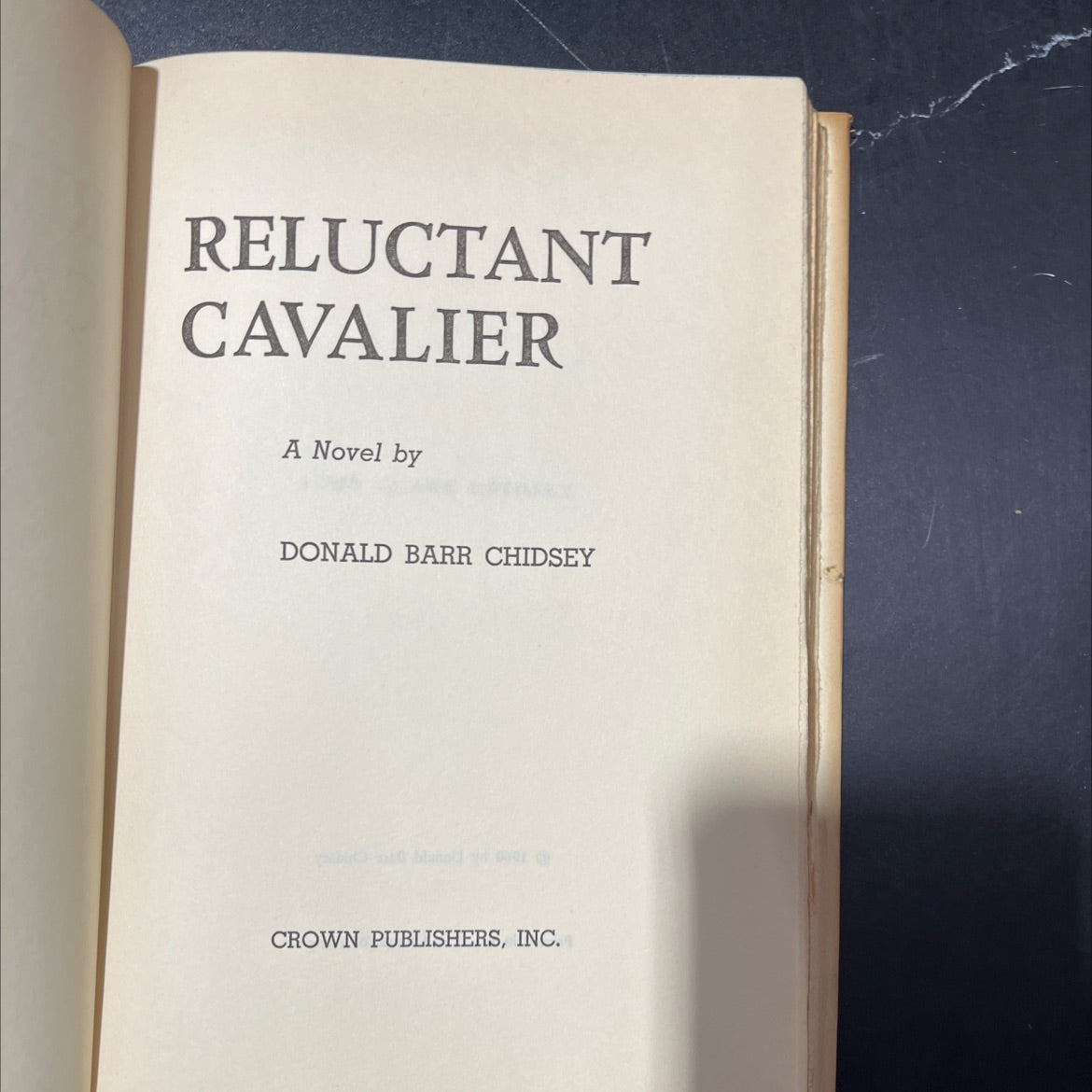 reluctant cavalier book, by donald barr chidsey, 1960 Hardcover image 2