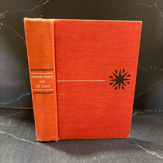 remember me to god book, by Myron S. Kaufmann, 1957 Hardcover image 1