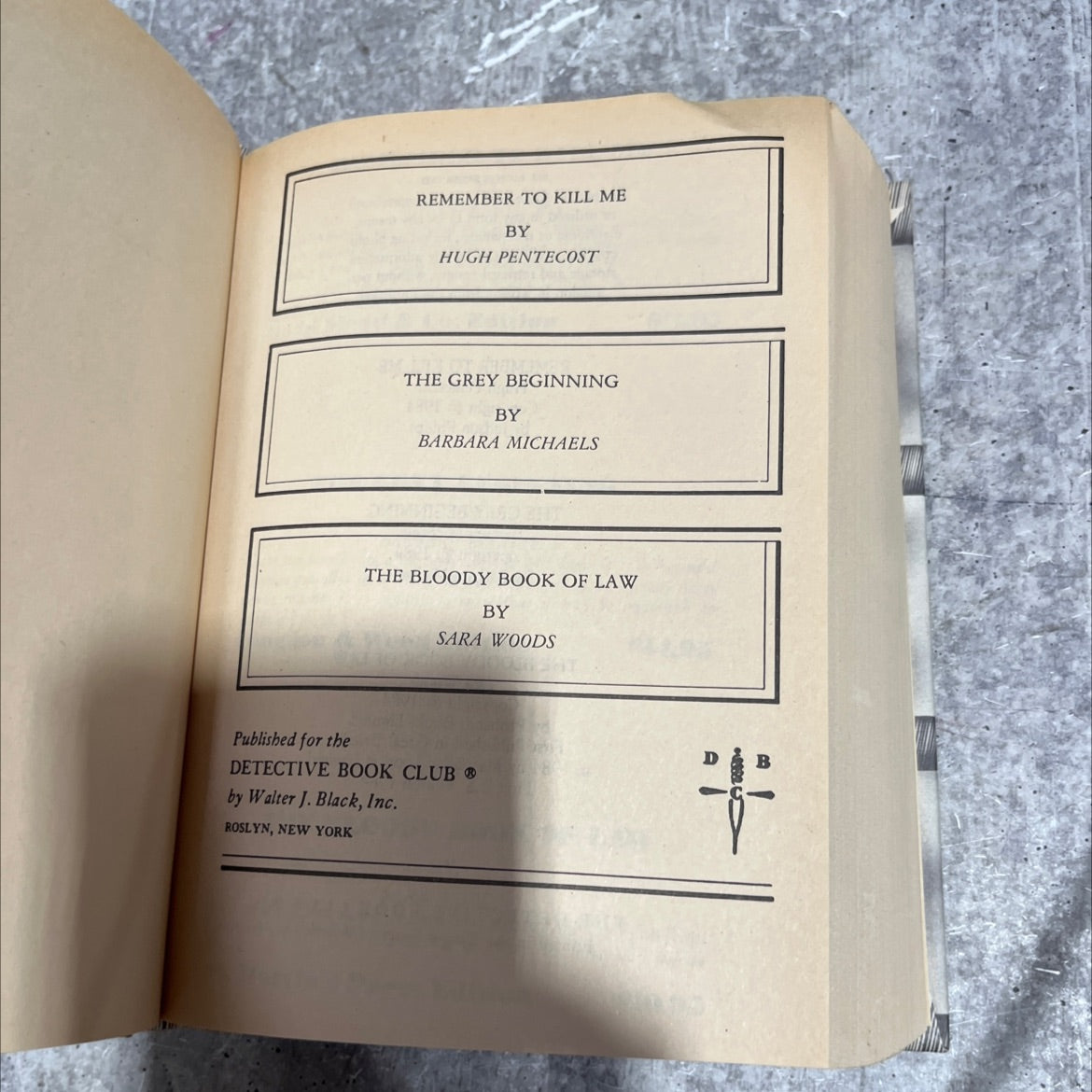 remember to kill me book, by hugh pentecost, 1984 Hardcover image 2