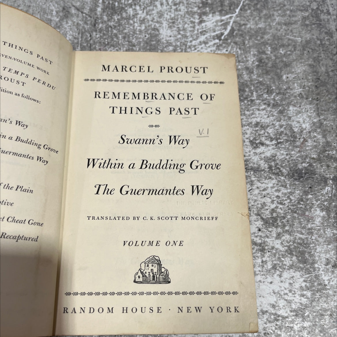 remembrance of things past book, by marcel proust, 1934 Hardcover image 2