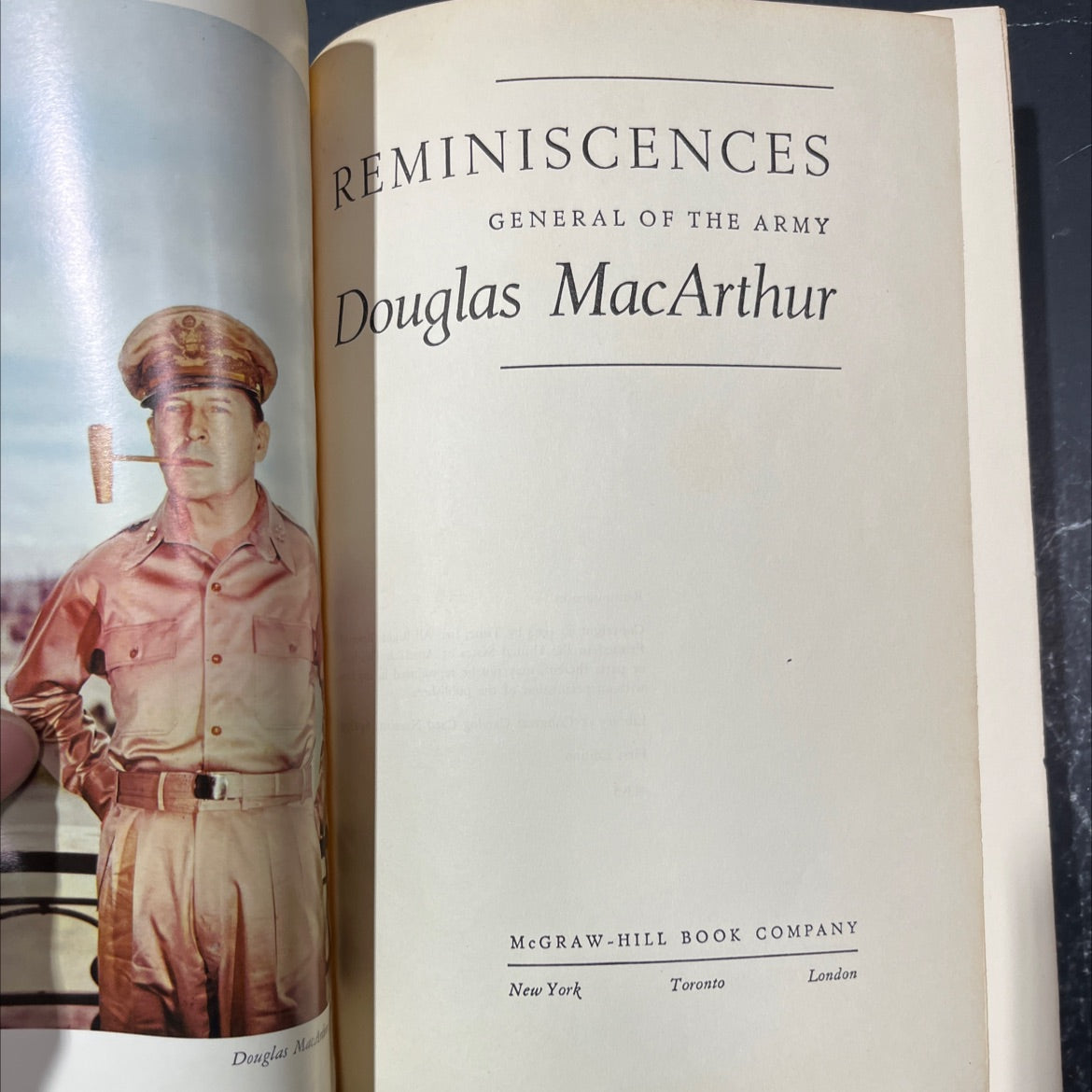 reminiscences general of the army book, by douglas macarthur, 1964 Hardcover image 2