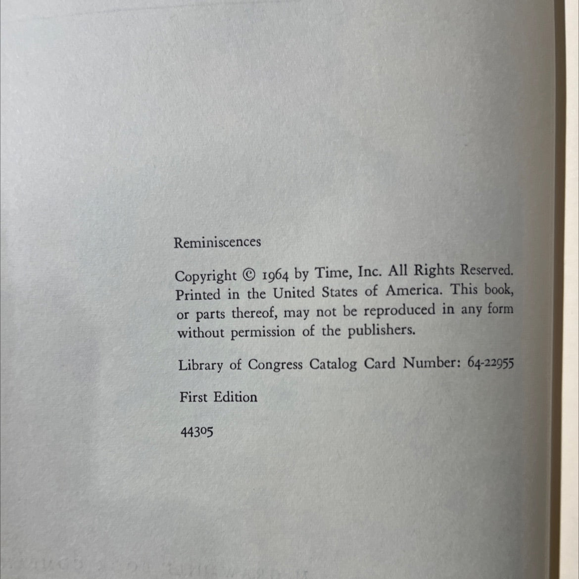 reminiscences book, by douglas macarthur, 1964 Hardcover image 3