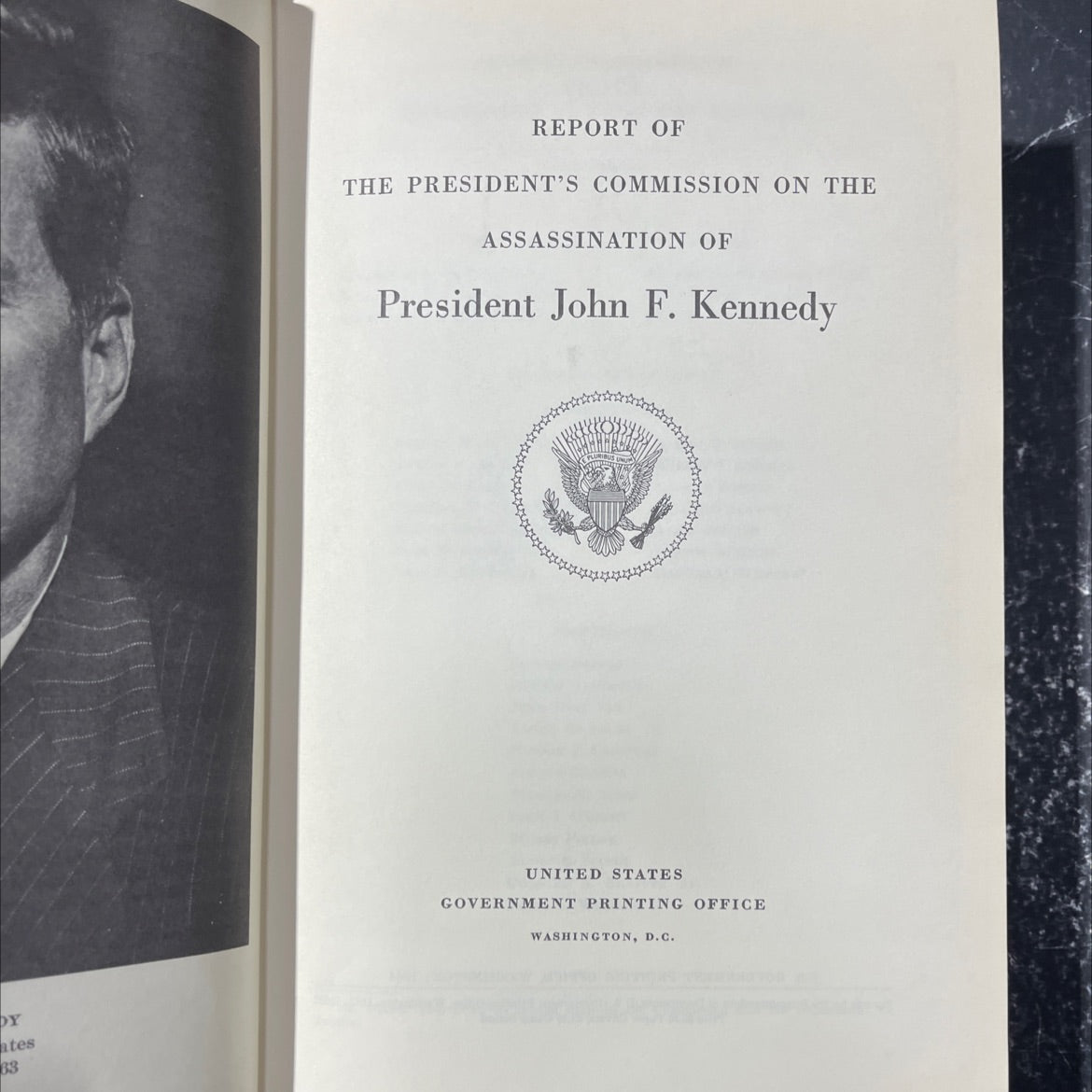 report of the president's commission on the assassination of president john f. kennedy book, by unknown, 1964 Hardcover image 2