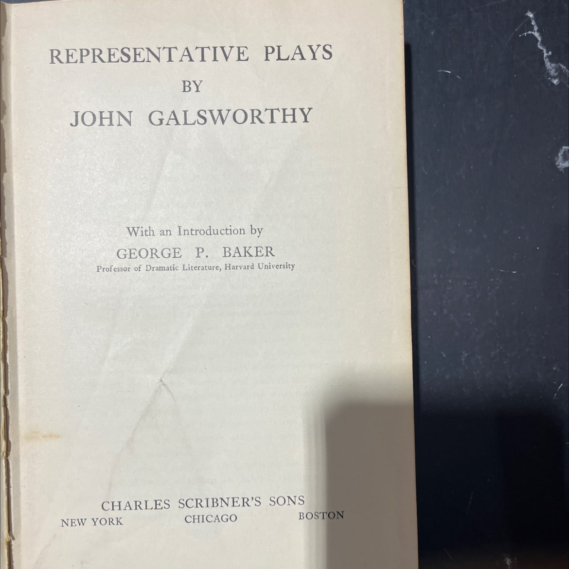 representative plays by john galsworthy book, by john galsworthy, 1924 Hardcover image 2