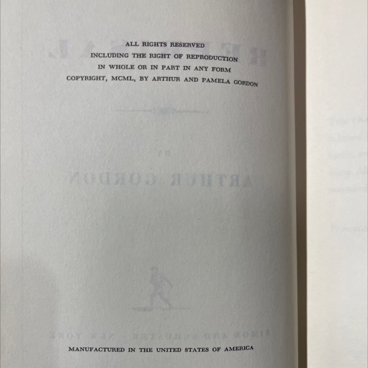 reprisal book, by arthur gordon, 1970 Hardcover image 3