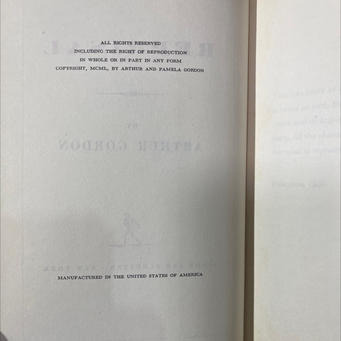 reprisal book, by arthur gordon, 1970 Hardcover image 3