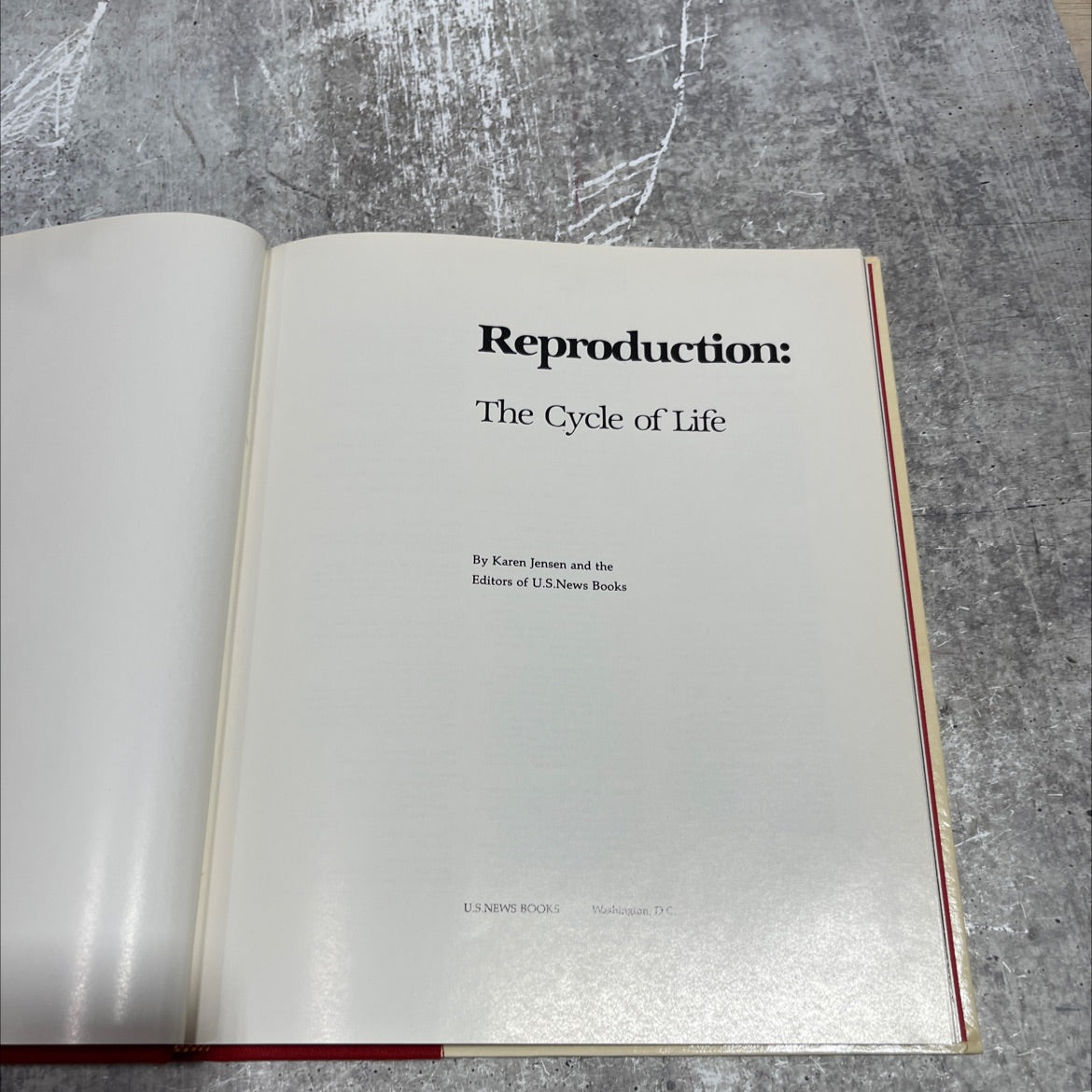 reproduction: the cycle of life book, by karen jensen, 1982 Hardcover image 2