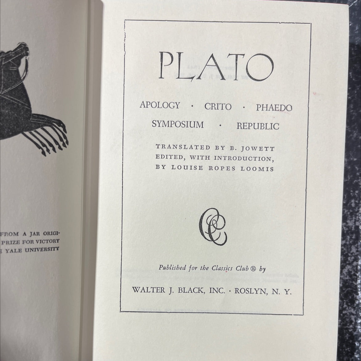 republic book, by plato, 1942 Hardcover image 2