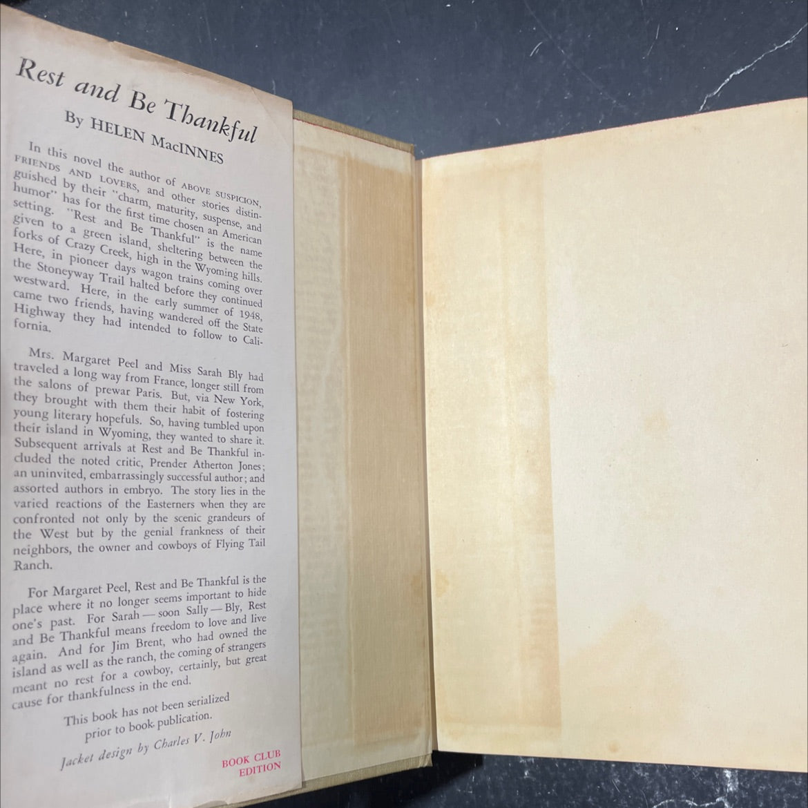rest and be thankful book, by helen macinnes, 1949 Hardcover image 4