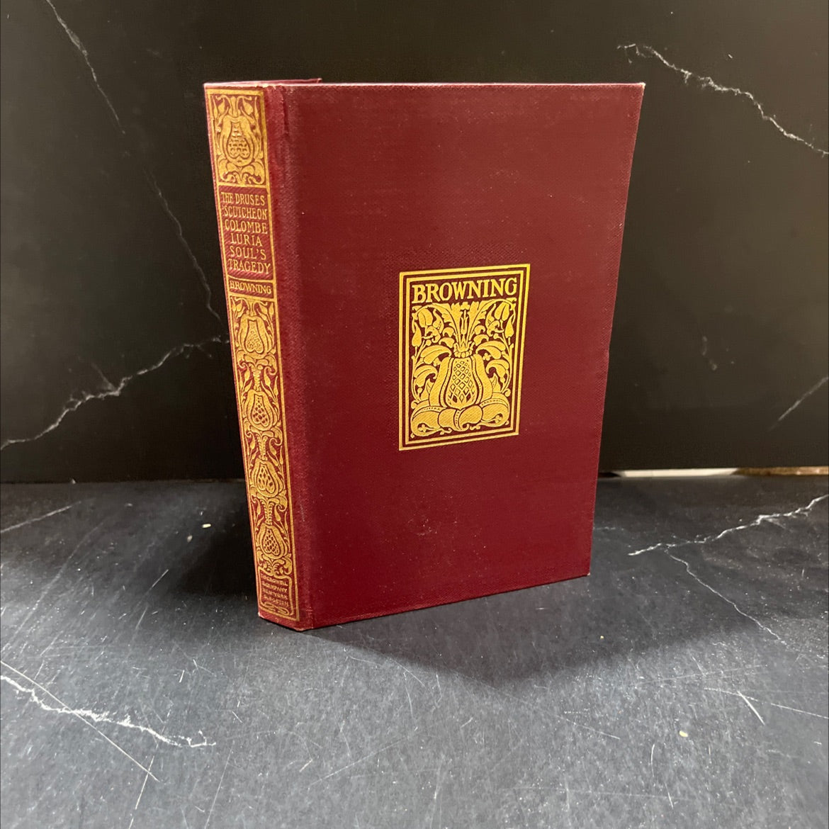 return of the druses a blot in the 'scutcheon colombe's birthday luria a soul's tragedy book, by robert browning, 1898 image 1
