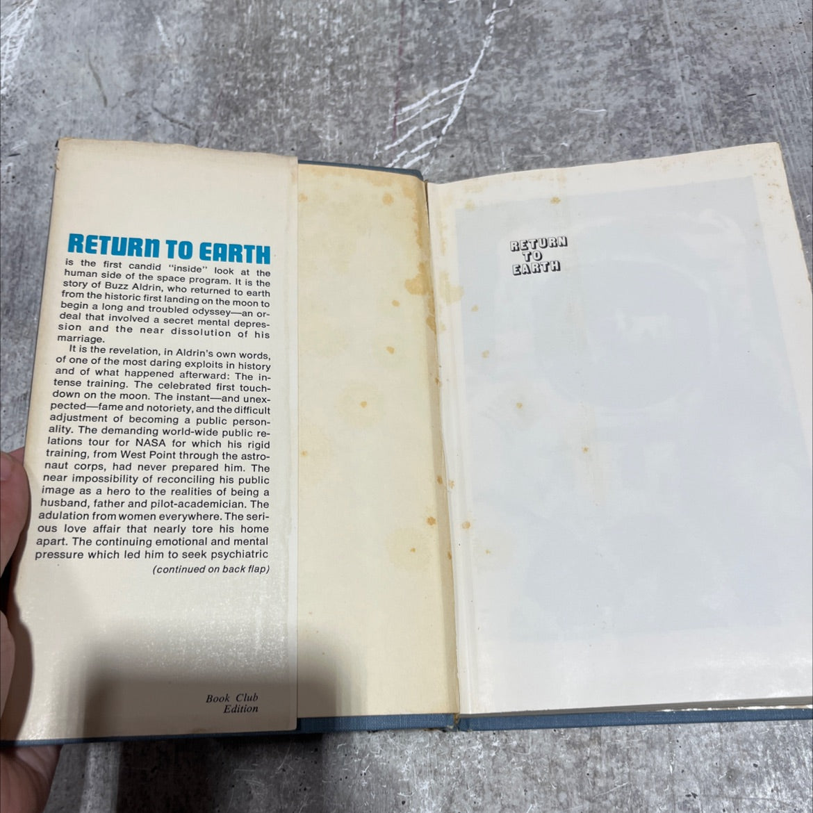 return to earth book, by colonel edwin e. \"buzz\" aldrin, jr., 1973 Hardcover image 4