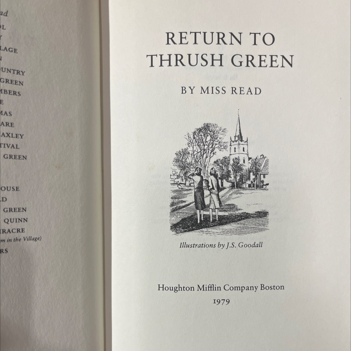 return to thrush green book, by miss read, 1979 Hardcover image 2