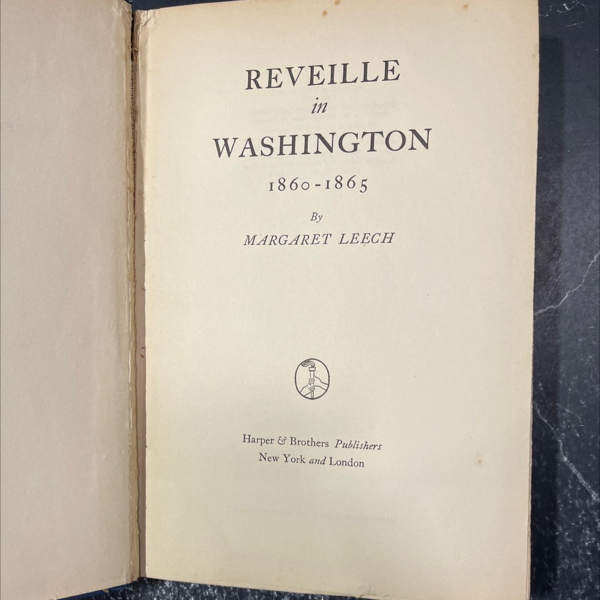 reveille in washington 1860-1865 book, by margaret leech, 1941 Hardcover image 2