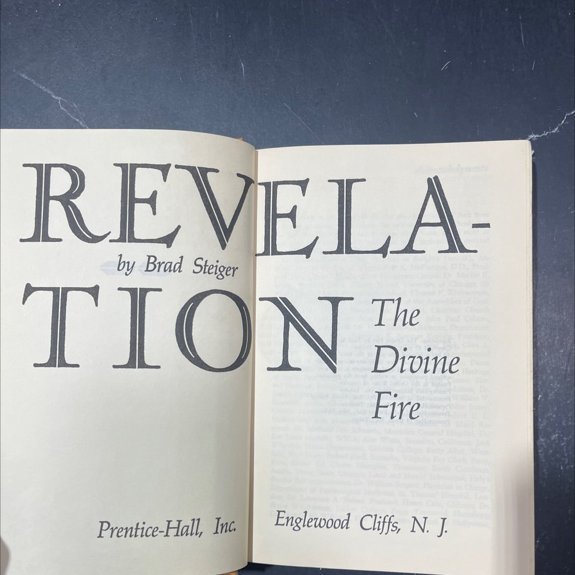 revelation: the divine fire book, by brad steiger, 1973 Hardcover image 2