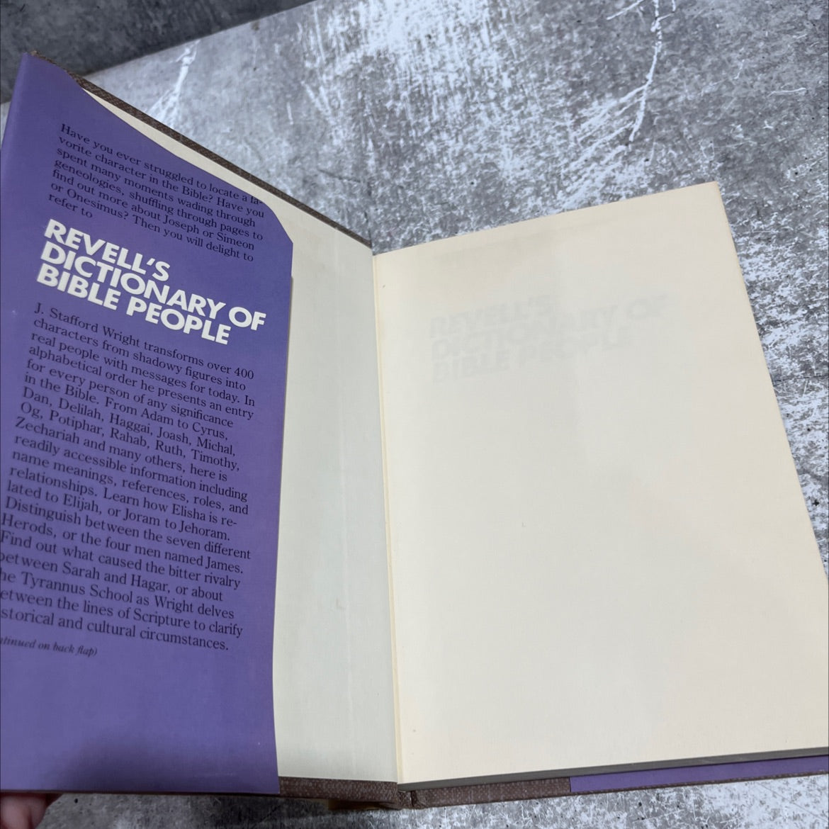 revell's dictionary of bible people book, by j. stafford wright, 1978 Hardcover image 4